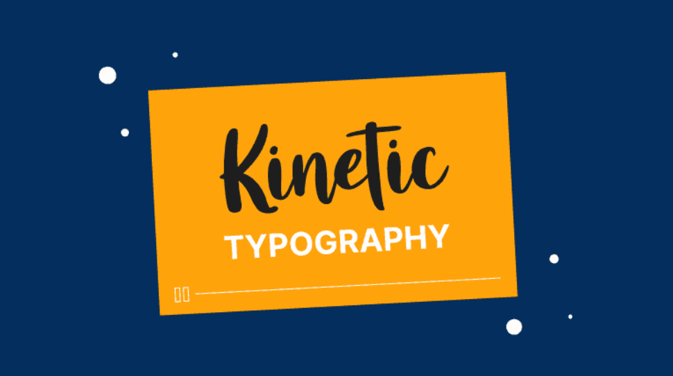 Kinetic typography animation 