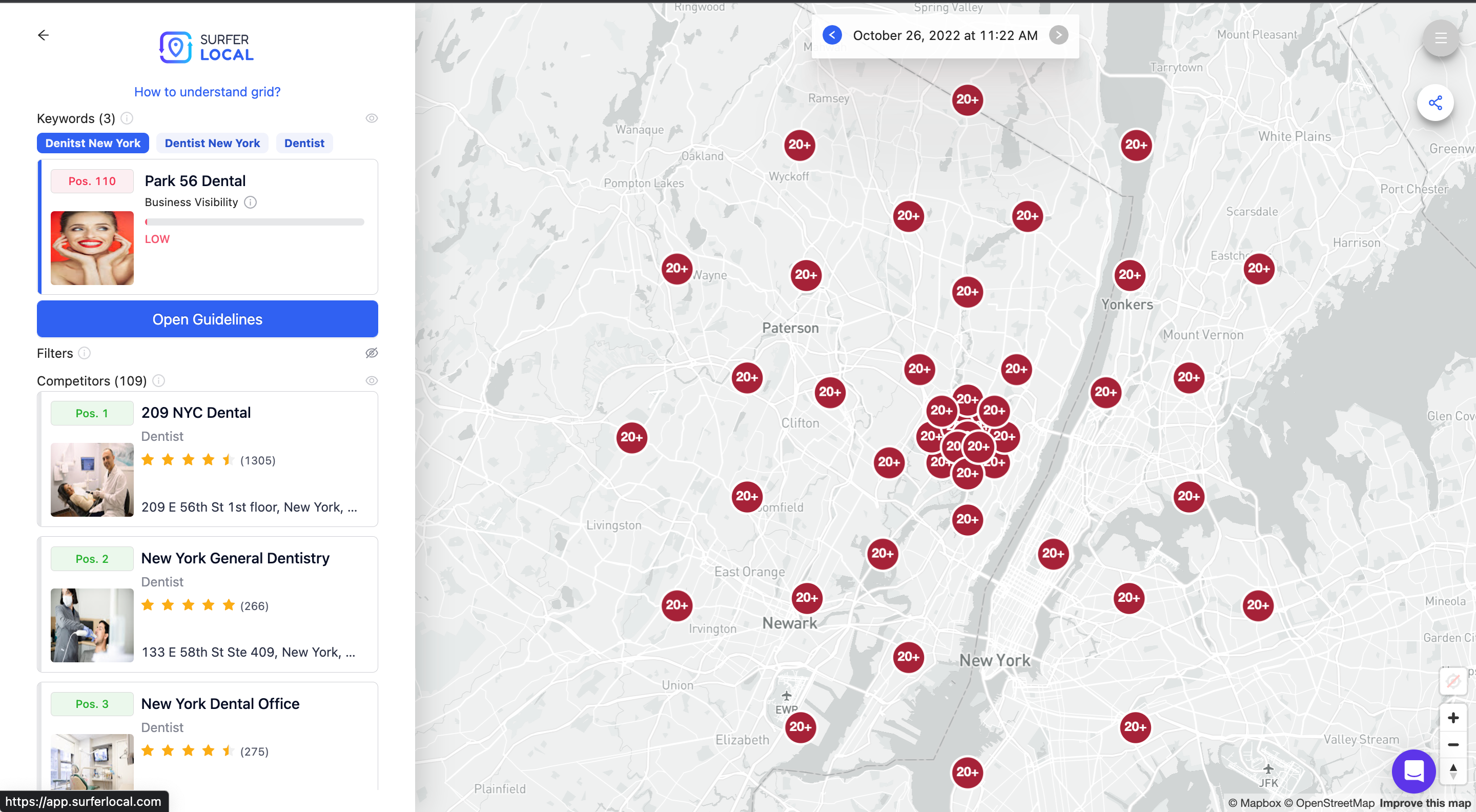 Localo - position grid