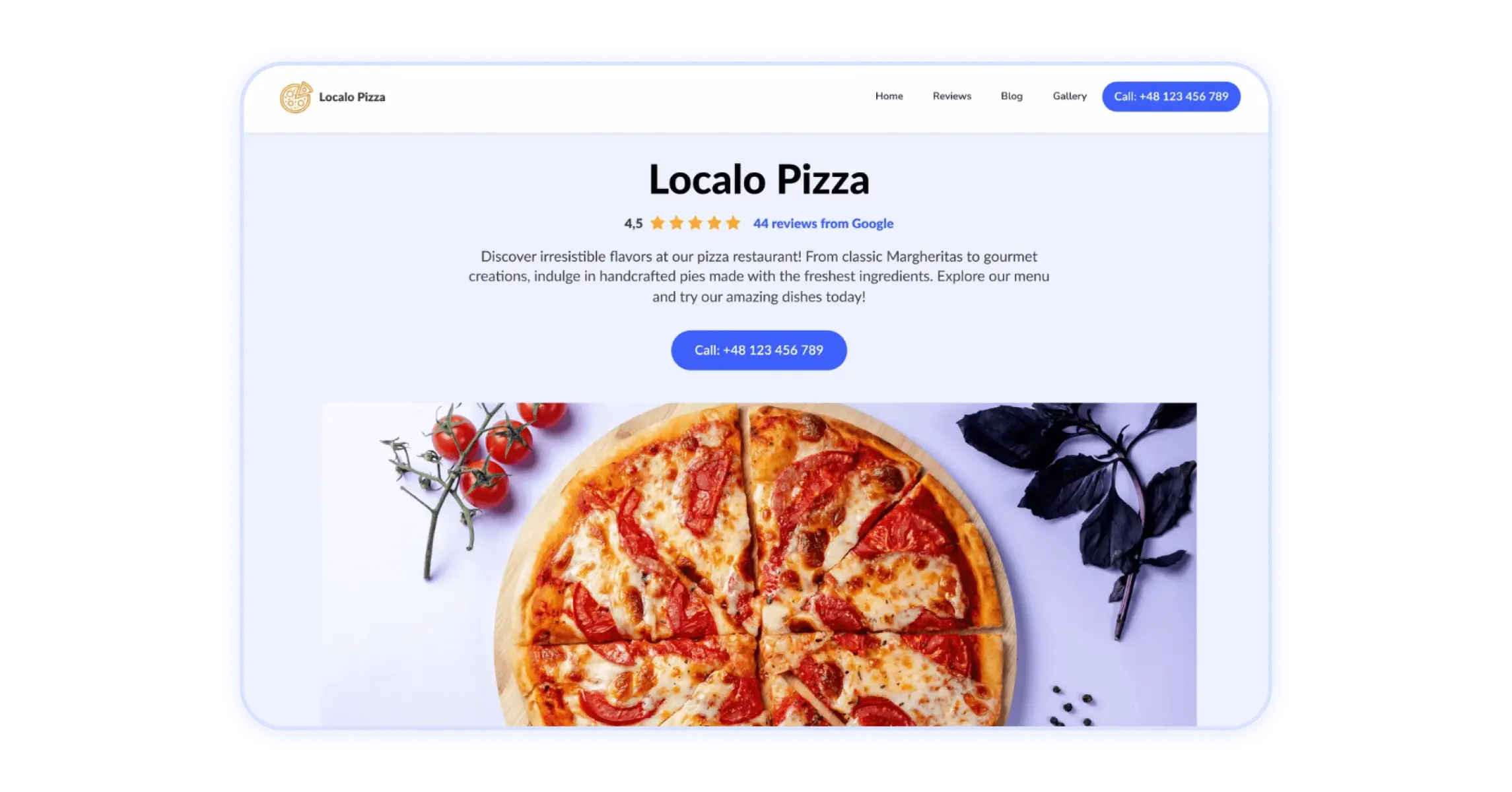 Localo free website builder