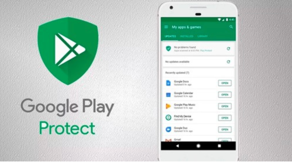 Logotipo de Google Play Protect