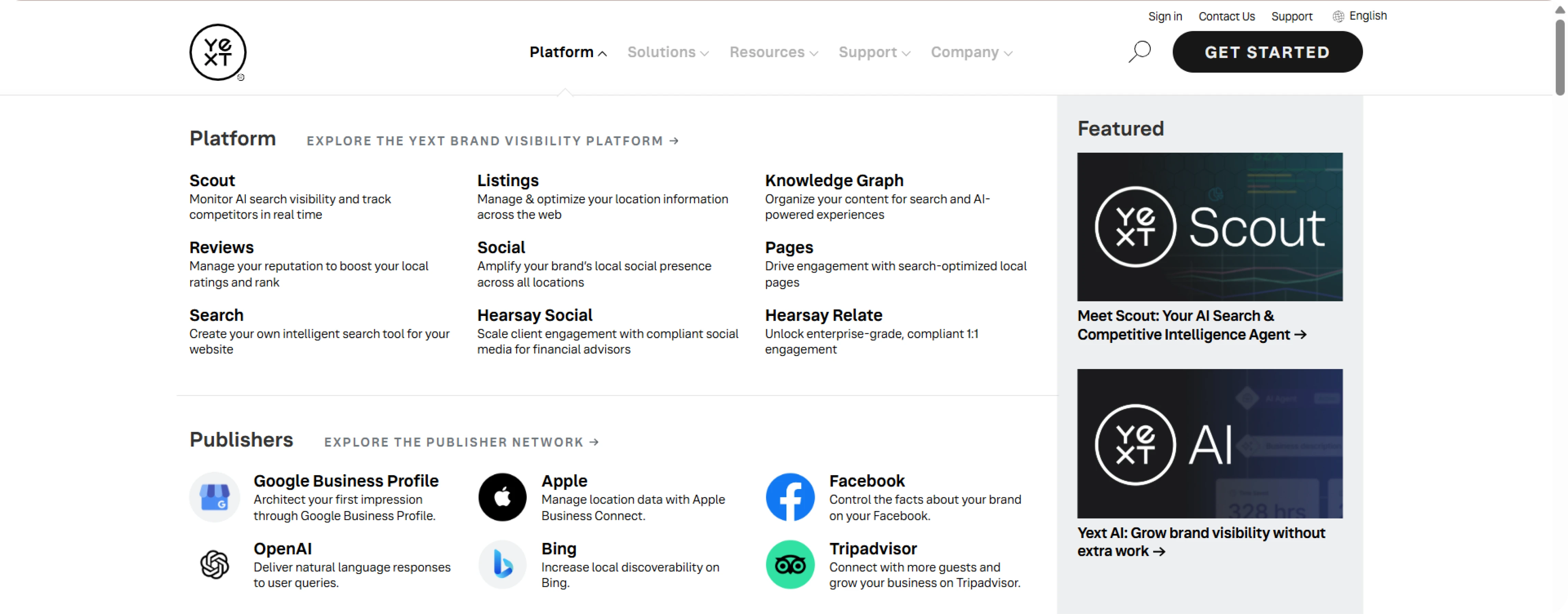 oferta Yext skrojona pod agencje obsługujące dużych klientów