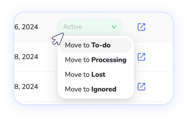 Atualizações automáticas e manuais de status